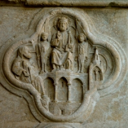 Isaiah's vision of God on the throne, surrounded by seraphim (Isaiah 6).